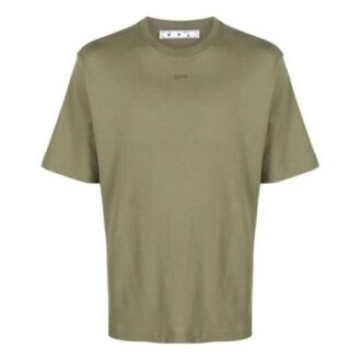 SS21 Gummi med piltryck, kortärmad, slim fit-version, grön