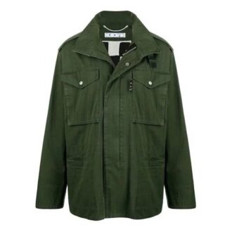 SS21 Hoodie med dragkedja och mönster med pilar, standardversion, grön