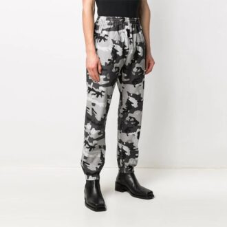SS21 Joggingbyxor med logotryck i vanlig version, kamouflage, vita