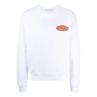 SS21 Logo Alphabet Printing Rundhalsad tröja Vit
