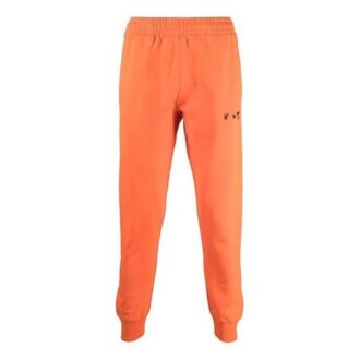 SS21 Logo-logotyp Sportlångbyxor Unisex Orange