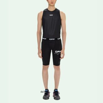 SS21-logotryck, mjuka elastiska sportshorts, slim fit-version, svart
