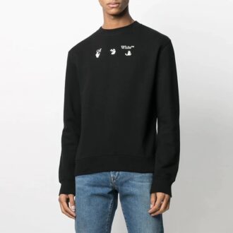 SS21 Peace Worldwide Logo Rundhalsad tröja Svart