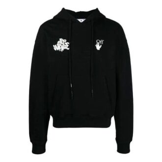 SS21 Röd tunga över logotryck Pullover Löst sittande Svart