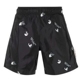 SS21 Shorts med logotryck Svart