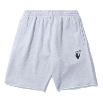 SS21 Shorts med tryck och elastisk midja Grå