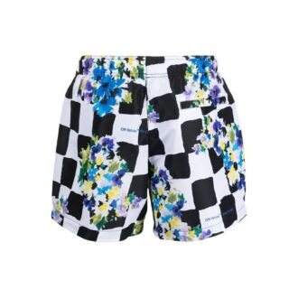 SS21 Sportshorts med blommönster