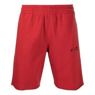 SS21 Sportshorts med logotyp, röd