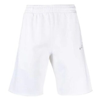 SS21 Sportshorts med pilmönster, vit