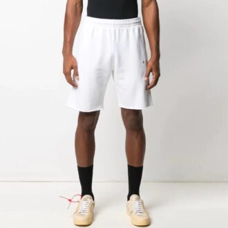 SS21 Sportshorts med pilmönster, vit