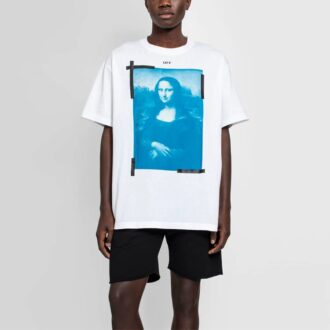 SS21 Tryckt rundhalsad kortärmad vit Shorts