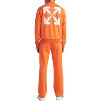 SS22 Arrows-mönstertryck Zipper aviatorjacka Version Orange