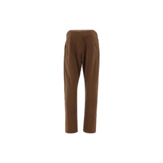 SS22 enfärgade raka casualbyxor, standardversion, bruna