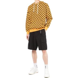 SS22 Industriella enfärgade bältesshorts i svart