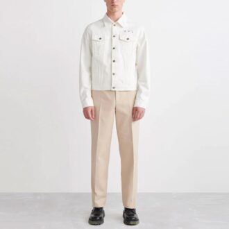 SS22 Logo-skjorta i Denim-jacka-version, vit